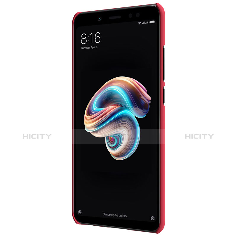 Custodia Plastica Rigida Perforato per Xiaomi Redmi Note 5 Rosso