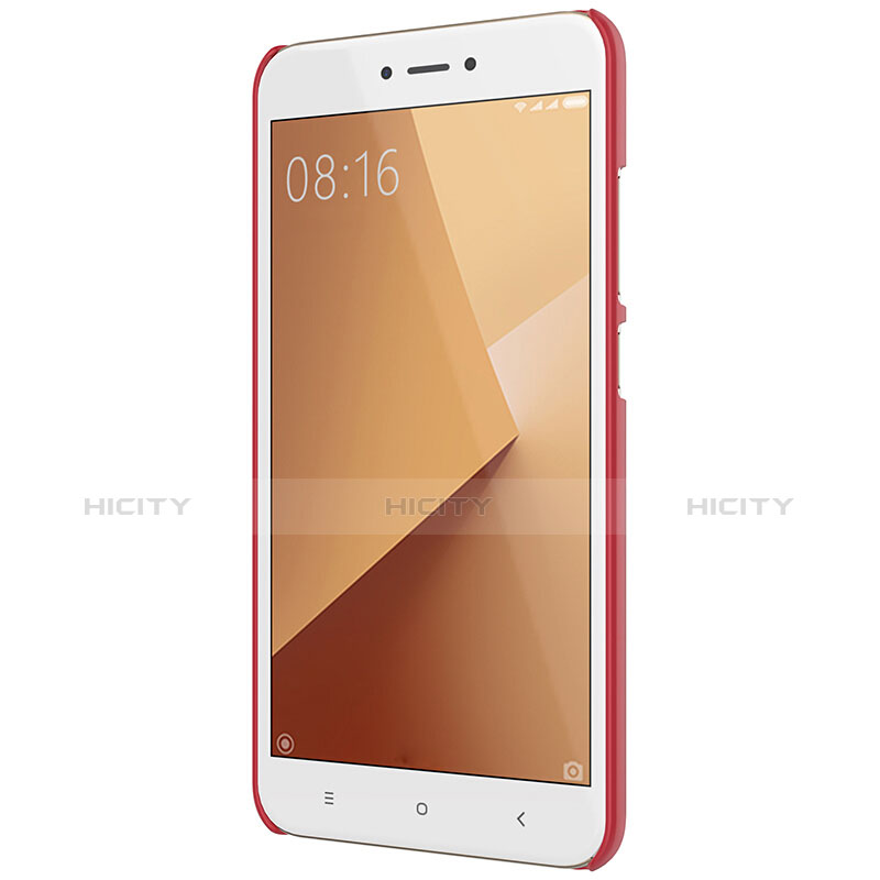 Custodia Plastica Rigida Perforato per Xiaomi Redmi Note 5A Standard Edition Rosso