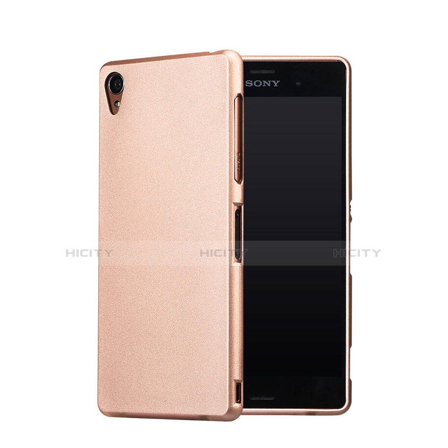 Custodia Plastica Rigida Sabbie Mobili per Sony Xperia Z3 Oro