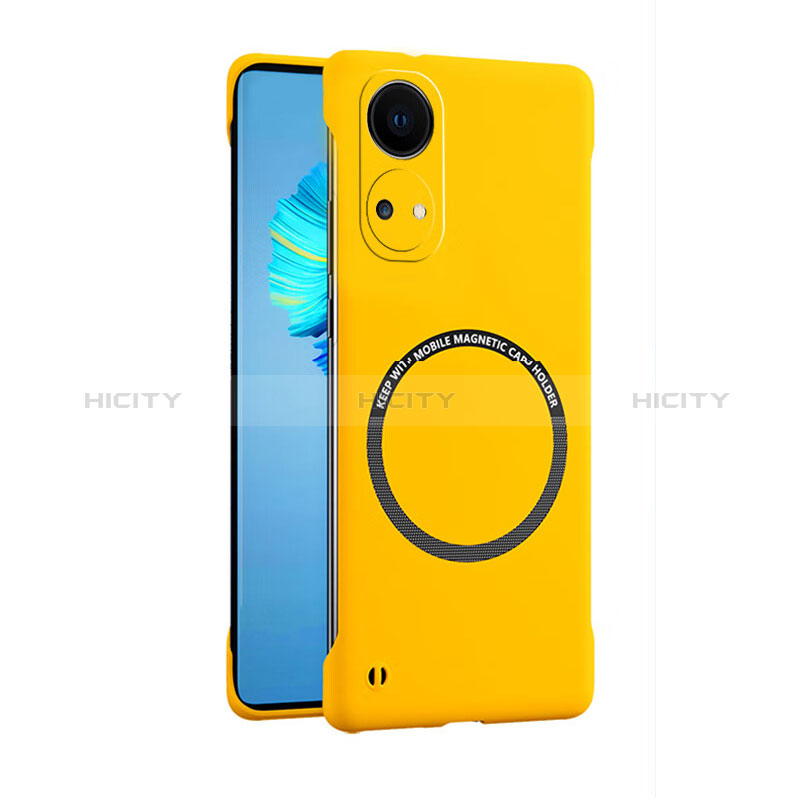 Custodia Plastica Rigida Senza Cornice Cover Opaca con Mag-Safe Magnetic per Huawei Honor X7 Giallo