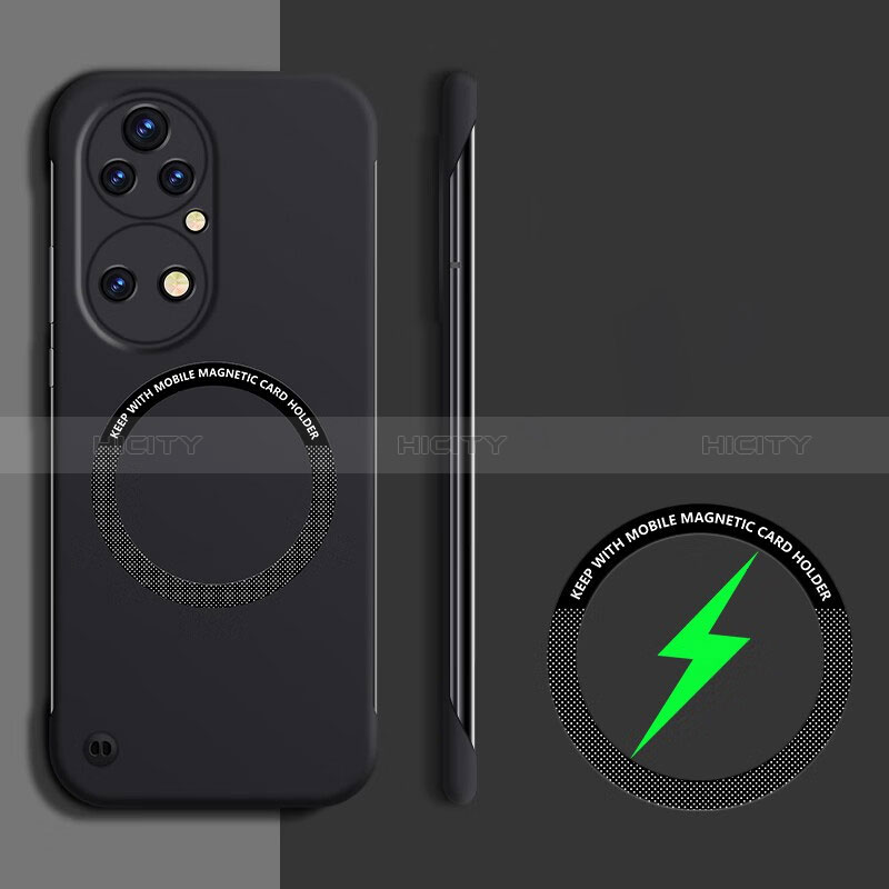 Custodia Plastica Rigida Senza Cornice Cover Opaca con Mag-Safe Magnetic per Huawei P50 Pro Nero