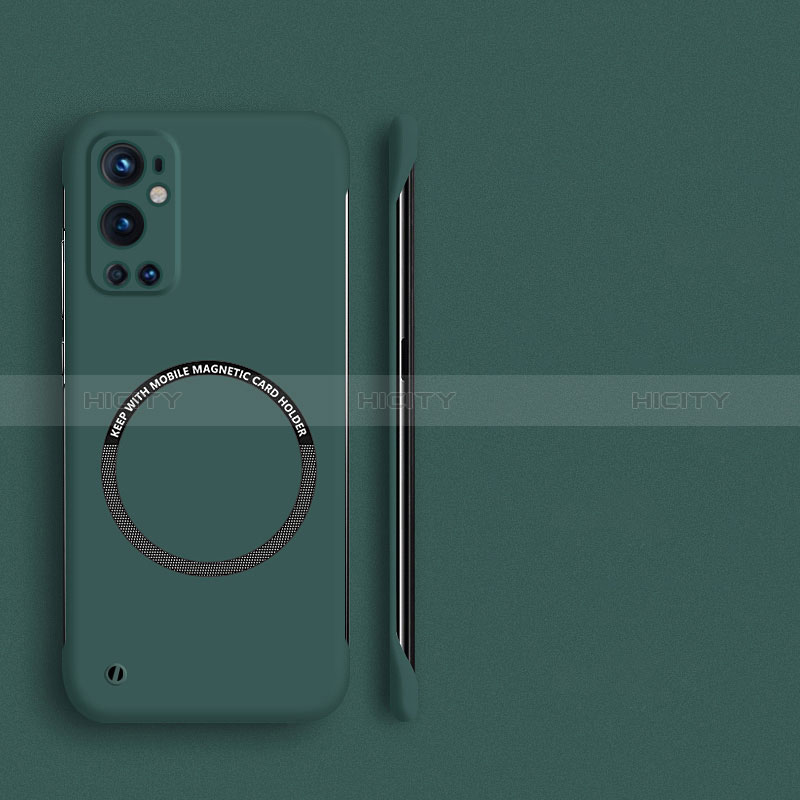 Custodia Plastica Rigida Senza Cornice Cover Opaca con Mag-Safe Magnetic per OnePlus 9 Pro 5G Verde