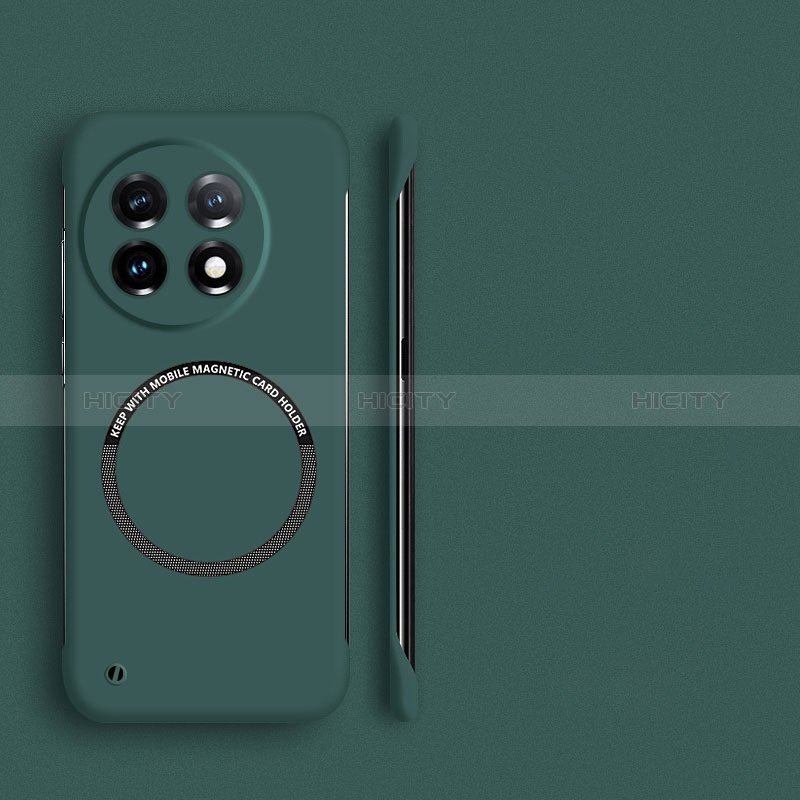 Custodia Plastica Rigida Senza Cornice Cover Opaca con Mag-Safe Magnetic per OnePlus Ace 2 5G Verde