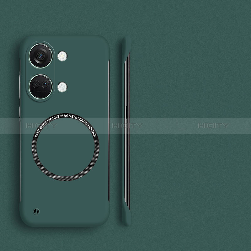 Custodia Plastica Rigida Senza Cornice Cover Opaca con Mag-Safe Magnetic per OnePlus Ace 2V 5G Verde