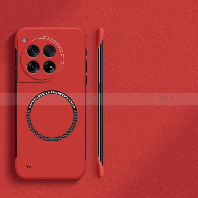 Custodia Plastica Rigida Senza Cornice Cover Opaca con Mag-Safe Magnetic per OnePlus Ace 3 5G Rosso