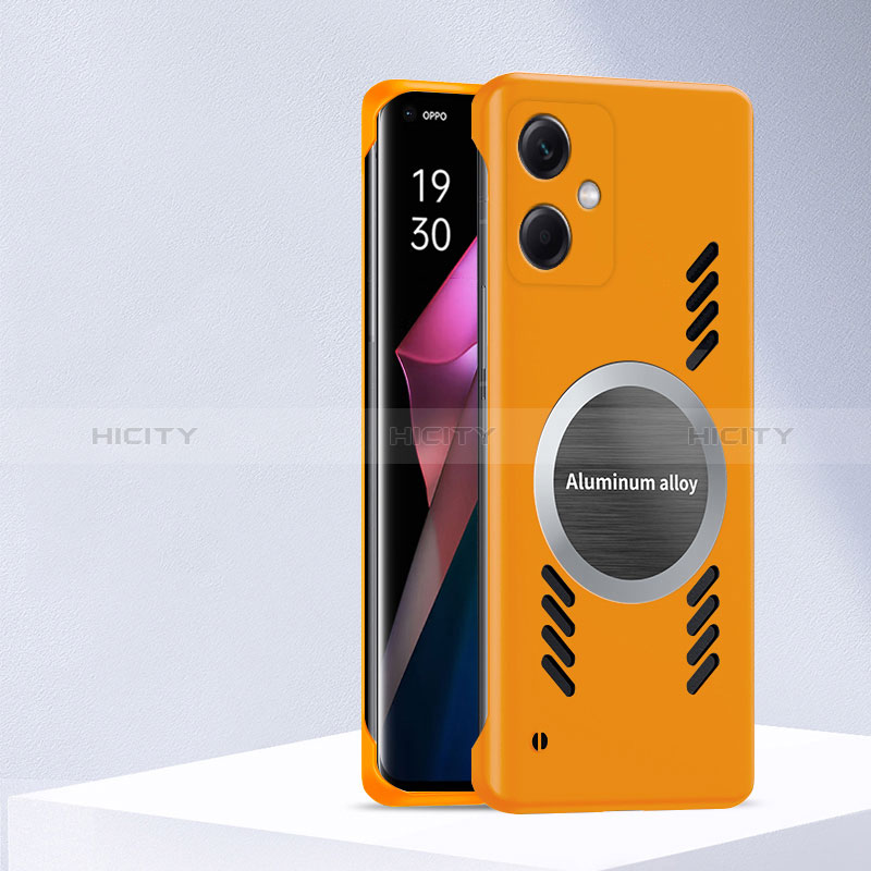 Custodia Plastica Rigida Senza Cornice Cover Opaca con Mag-Safe Magnetic per Xiaomi Redmi Note 12R Pro 5G Giallo