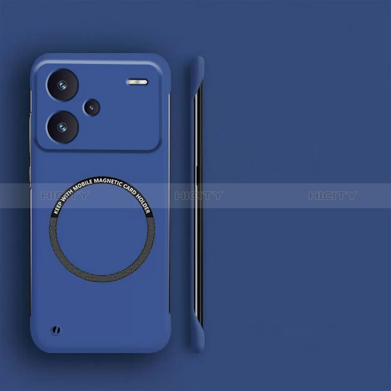 Custodia Plastica Rigida Senza Cornice Cover Opaca con Mag-Safe Magnetic per Xiaomi Redmi Note 13 Pro+ Plus 5G Blu