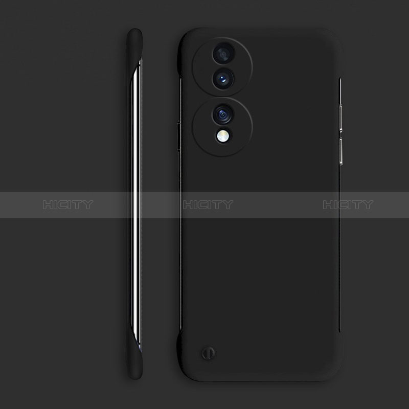 Custodia Plastica Rigida Senza Cornice Cover Opaca P01 per Huawei Honor 70 5G Nero