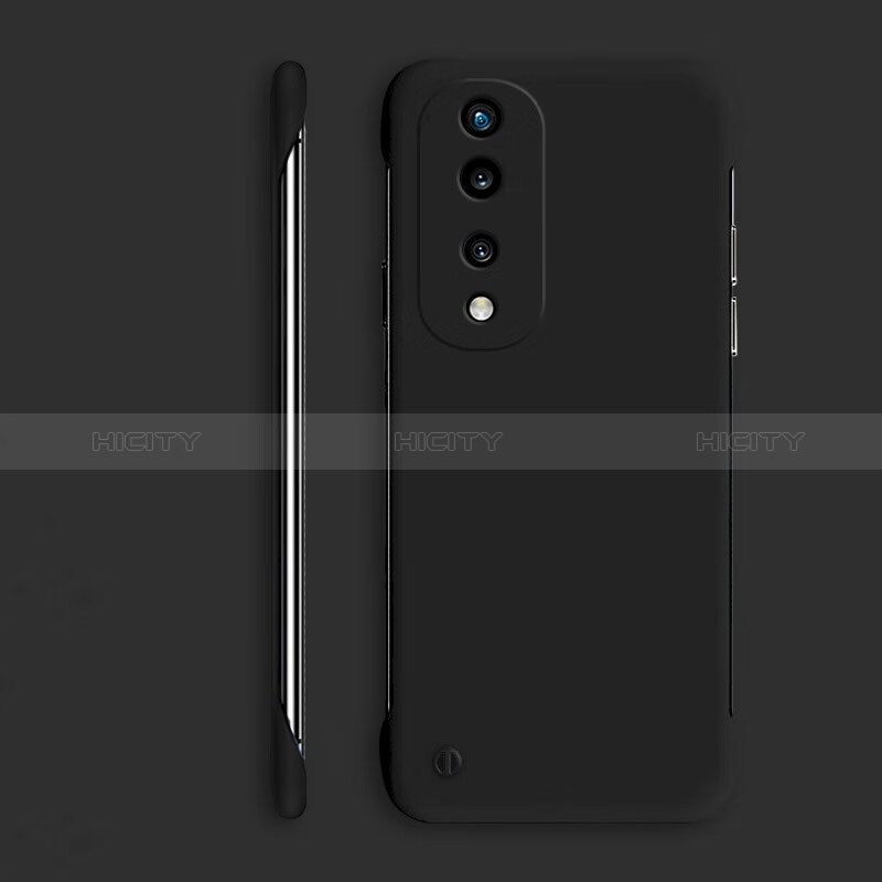 Custodia Plastica Rigida Senza Cornice Cover Opaca P01 per Huawei Honor 70 Pro 5G Nero