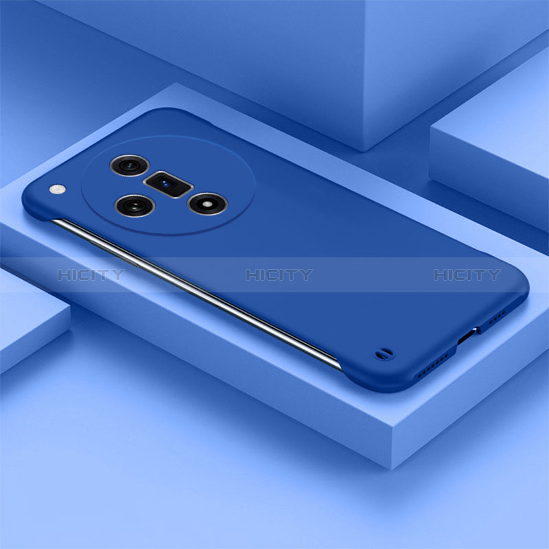 Custodia Plastica Rigida Senza Cornice Cover Opaca P01 per Oppo Find X7 5G Blu