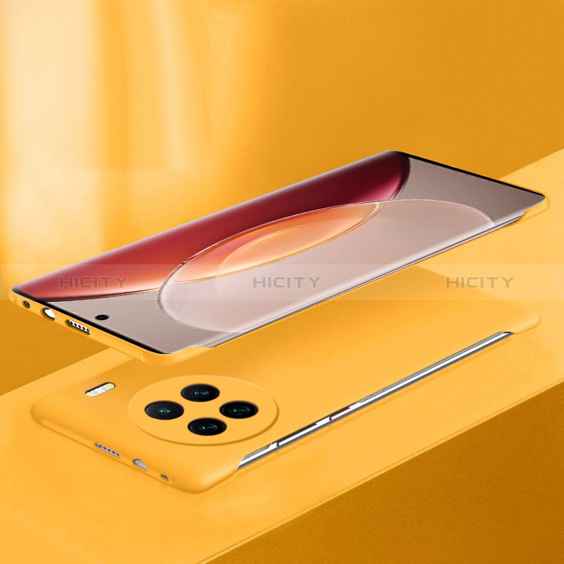 Custodia Plastica Rigida Senza Cornice Cover Opaca P03 per Vivo X90 Pro 5G Giallo