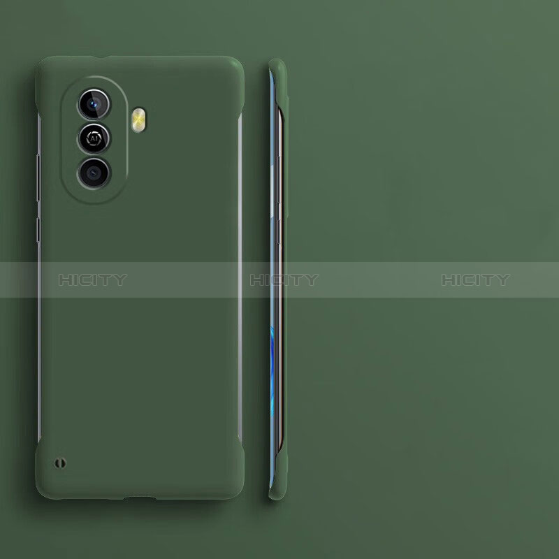 Custodia Plastica Rigida Senza Cornice Cover Opaca per Huawei Enjoy 50 Verde Notte