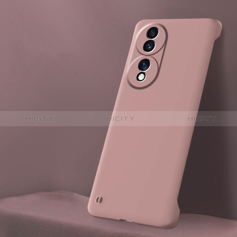 Custodia Plastica Rigida Senza Cornice Cover Opaca per Huawei Honor 70 5G Rosa