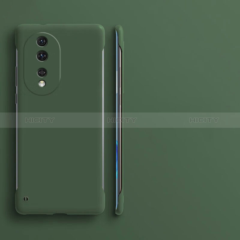 Custodia Plastica Rigida Senza Cornice Cover Opaca per Huawei Honor 80 5G Verde