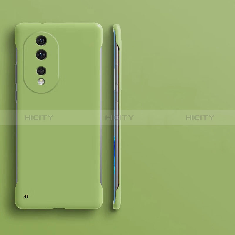 Custodia Plastica Rigida Senza Cornice Cover Opaca per Huawei Honor 80 5G Verde Pastello