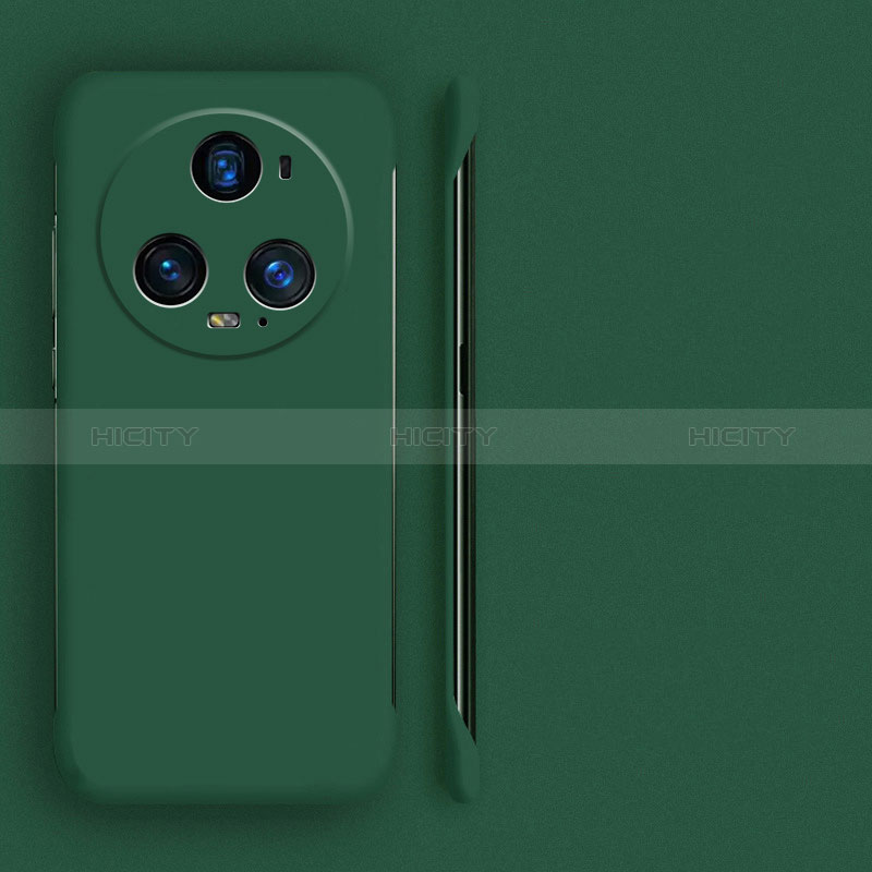 Custodia Plastica Rigida Senza Cornice Cover Opaca per Huawei Honor Magic5 Pro 5G Verde Notte