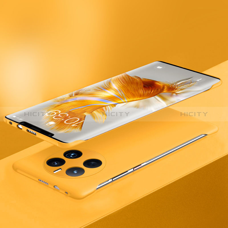 Custodia Plastica Rigida Senza Cornice Cover Opaca per Huawei Mate 50 Pro Giallo