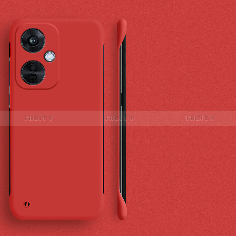 Custodia Plastica Rigida Senza Cornice Cover Opaca per OnePlus Nord CE 3 5G Rosso