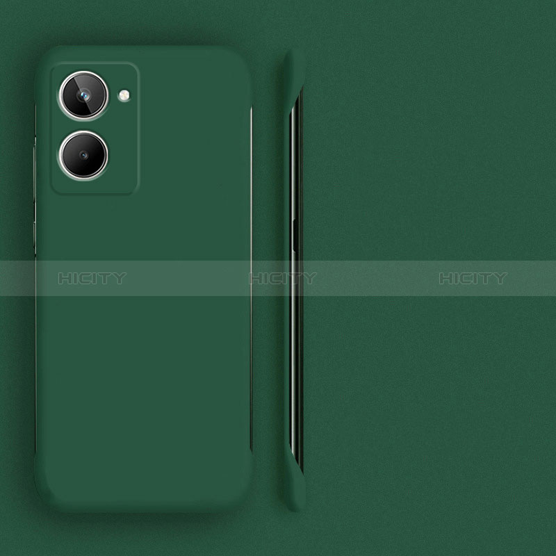 Custodia Plastica Rigida Senza Cornice Cover Opaca per Realme 10 4G Verde Notte