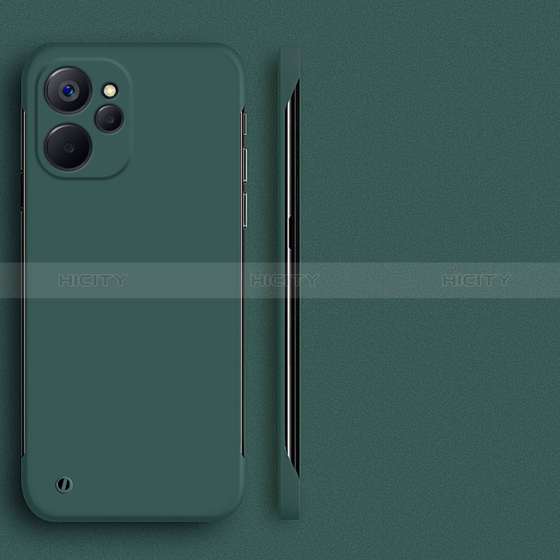 Custodia Plastica Rigida Senza Cornice Cover Opaca per Realme 9i 5G Verde