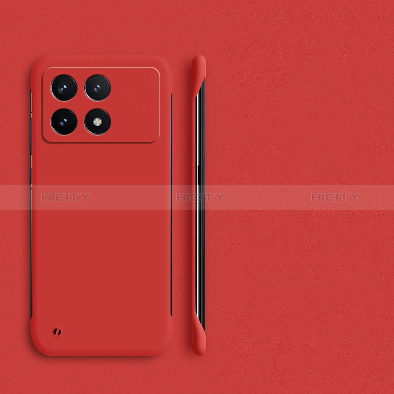 Custodia Plastica Rigida Senza Cornice Cover Opaca per Xiaomi Redmi K70E 5G Rosso