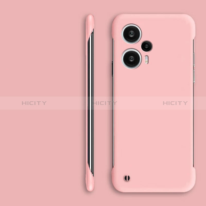 Custodia Plastica Rigida Senza Cornice Cover Opaca per Xiaomi Redmi Note 12 Turbo 5G Rosa