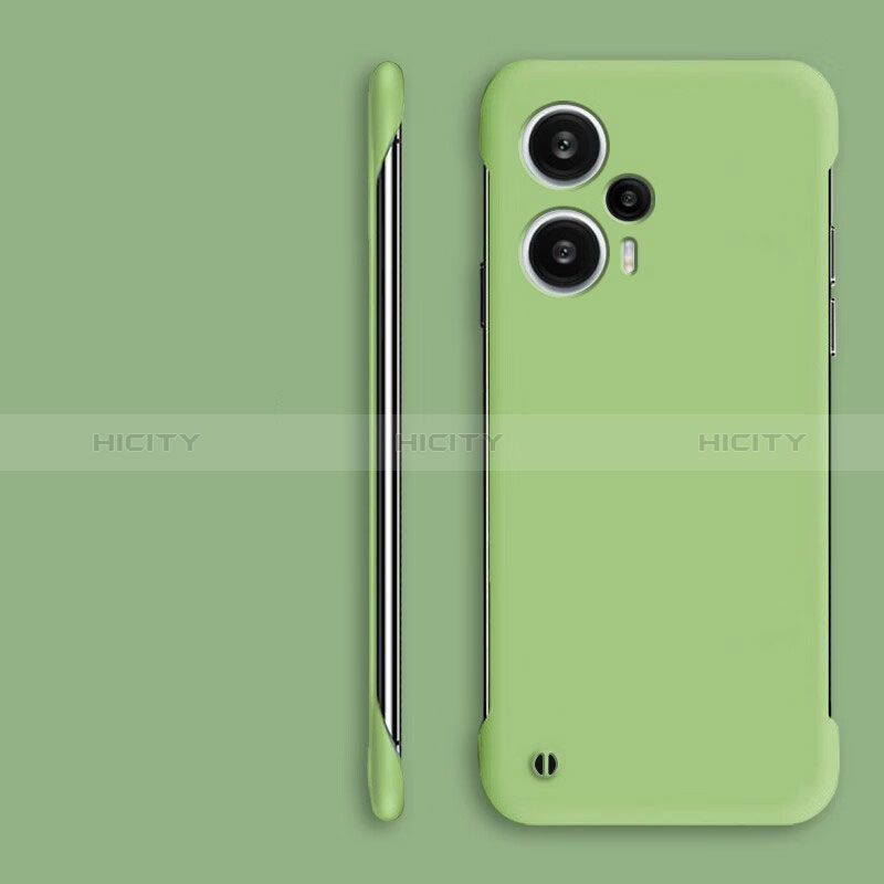 Custodia Plastica Rigida Senza Cornice Cover Opaca per Xiaomi Redmi Note 12 Turbo 5G Verde Pastello