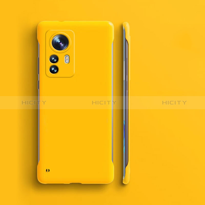 Custodia Plastica Rigida Senza Cornice Cover Opaca per Xiaomi Redmi Note 12S Giallo