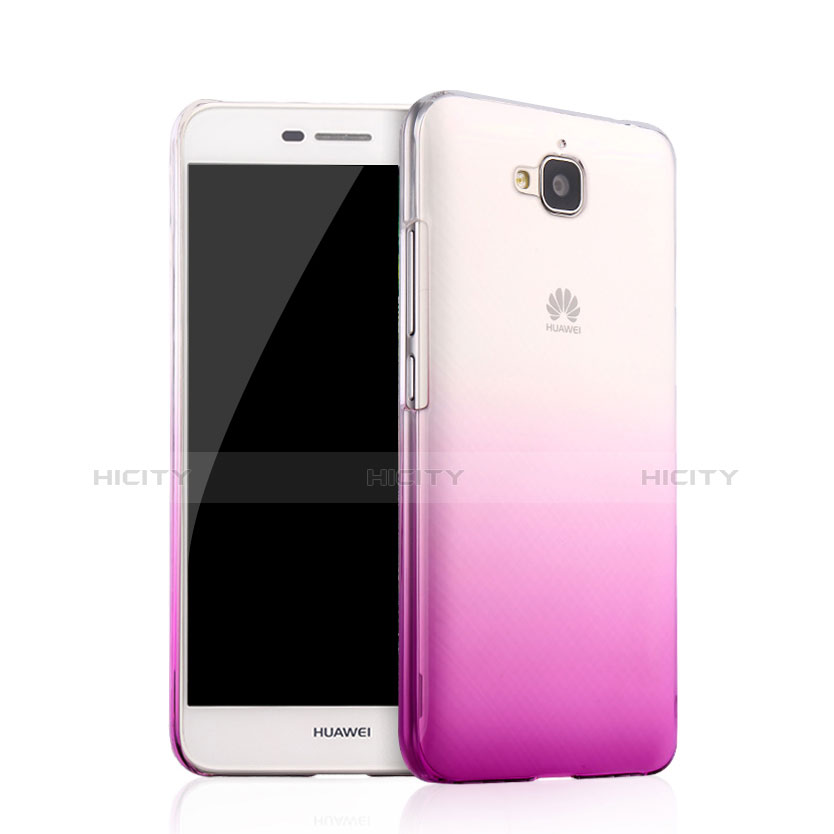 Custodia Plastica Trasparente Rigida Sfumato per Huawei Enjoy 5 Viola