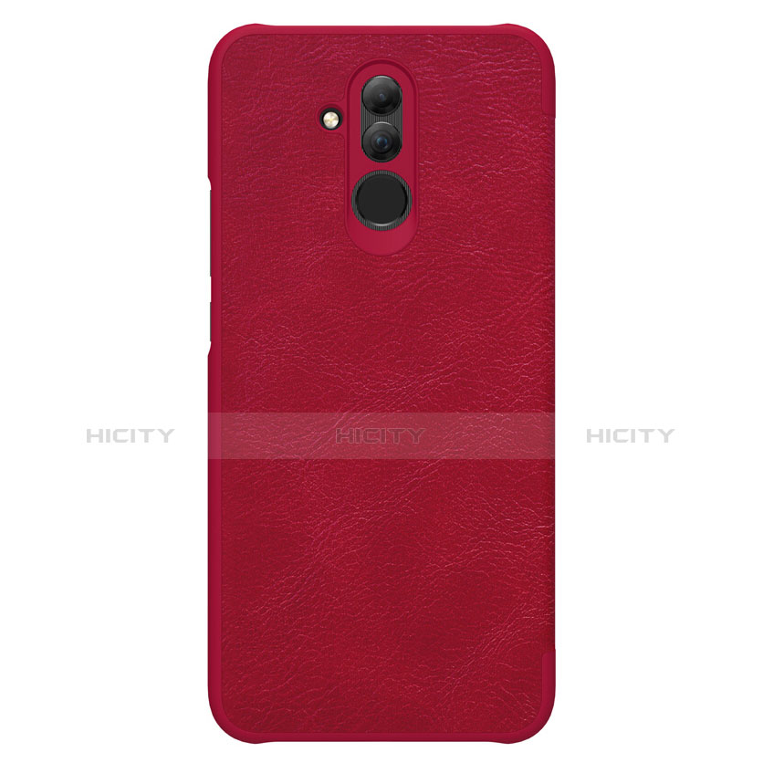 Custodia Portafoglio In Pelle con Stand F01 per Huawei Mate 20 Lite Rosso