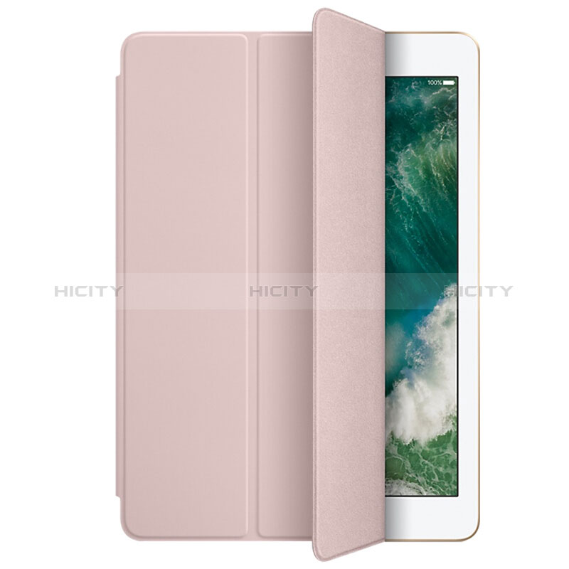 Custodia Portafoglio In Pelle con Stand L01 per Apple New iPad 9.7 (2018) Rosa