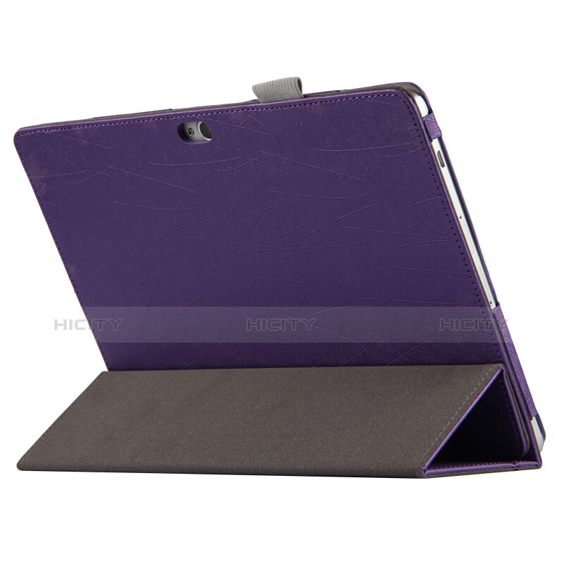 Custodia Portafoglio In Pelle con Stand L01 per Huawei MediaPad M2 10.0 M2-A01 M2-A01W M2-A01L Viola