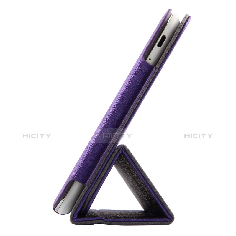 Custodia Portafoglio In Pelle con Stand L01 per Huawei Mediapad T1 7.0 T1-701 T1-701U Viola