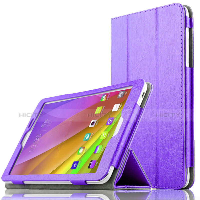 Custodia Portafoglio In Pelle con Stand L01 per Huawei Mediapad T2 7.0 BGO-DL09 BGO-L03 Viola