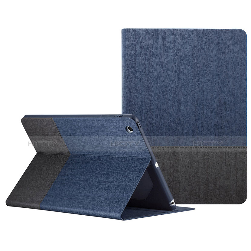 Custodia Portafoglio In Pelle con Stand L02 per Apple iPad Mini 2 Blu