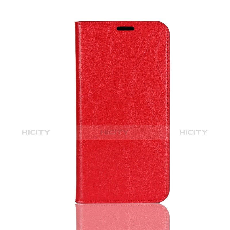 Custodia Portafoglio In Pelle con Stand L02 per Huawei Honor 10 Lite Rosso