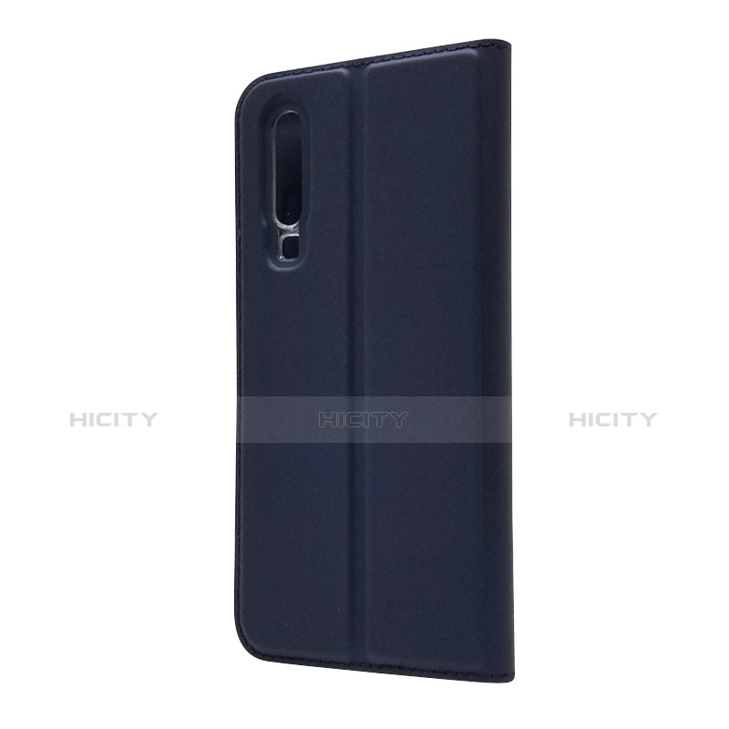 Custodia Portafoglio In Pelle con Stand L02 per Huawei P30 Blu