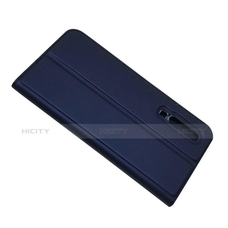 Custodia Portafoglio In Pelle con Stand L02 per Huawei P30 Blu