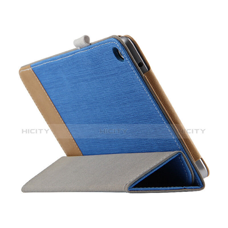 Custodia Portafoglio In Pelle con Stand L03 per Huawei MediaPad T3 8.0 KOB-W09 KOB-L09 Blu