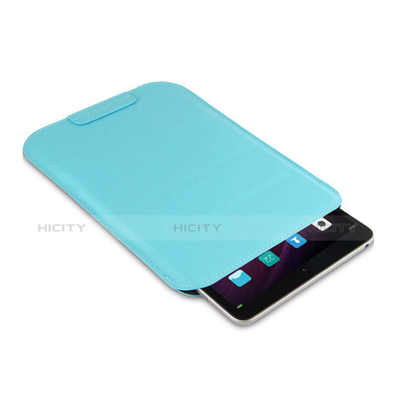 Custodia Portafoglio In Pelle con Stand L06 per Huawei MediaPad M5 8.4 SHT-AL09 SHT-W09 Cielo Blu