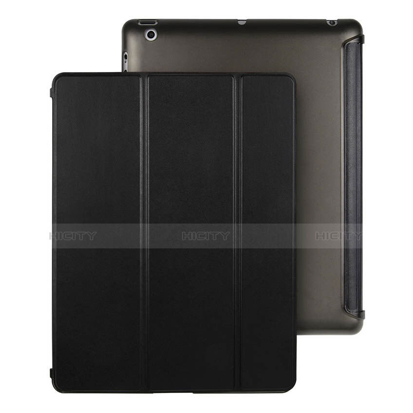 Custodia Portafoglio In Pelle con Stand per Apple iPad 4 Nero