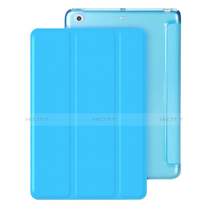 Custodia Portafoglio In Pelle con Stand per Apple iPad Mini 2 Cielo Blu