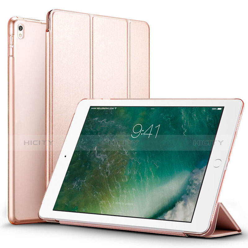 Custodia Portafoglio In Pelle con Stand per Apple iPad Pro 12.9 (2017) Oro Rosa