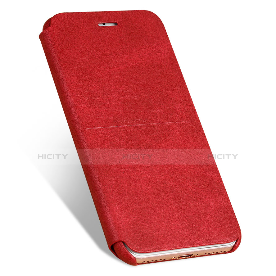 Custodia Portafoglio In Pelle con Stand per Apple iPhone 7 Rosso