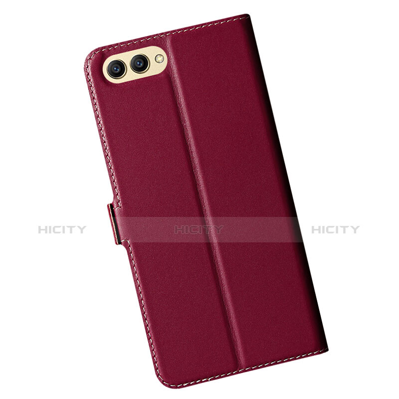 Custodia Portafoglio In Pelle con Stand per Huawei Honor V10 Rosso