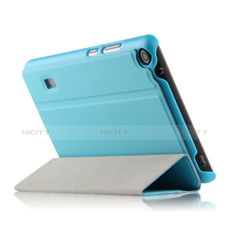 Custodia Portafoglio In Pelle con Stand per Huawei MediaPad T3 7.0 BG2-W09 BG2-WXX Cielo Blu