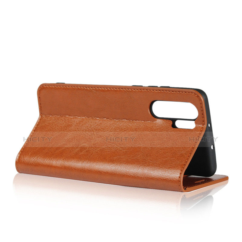 Custodia Portafoglio In Pelle con Stand per Huawei P30 Pro New Edition Arancione