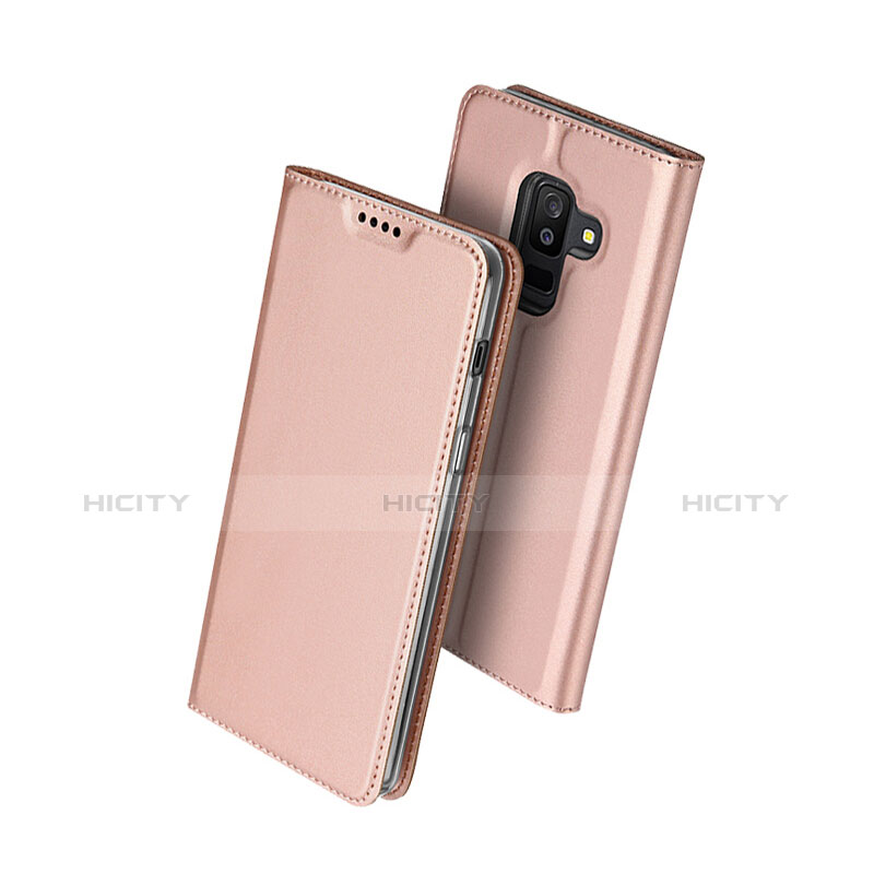 Custodia Portafoglio In Pelle con Stand per Samsung Galaxy A6 Plus (2018) Rosa