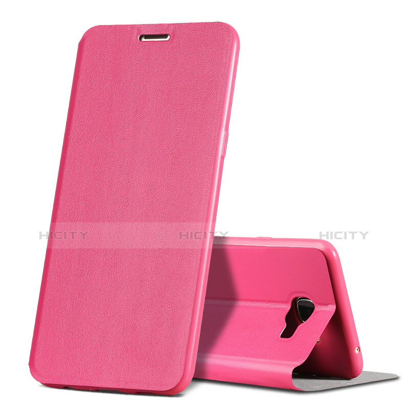 Custodia Portafoglio In Pelle con Stand per Samsung Galaxy C7 SM-C7000 Rosa