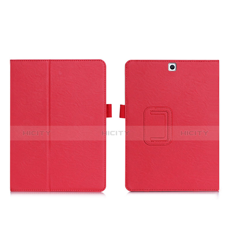 Custodia Portafoglio In Pelle con Stand per Samsung Galaxy Tab S2 9.7 SM-T810 SM-T815 Rosso